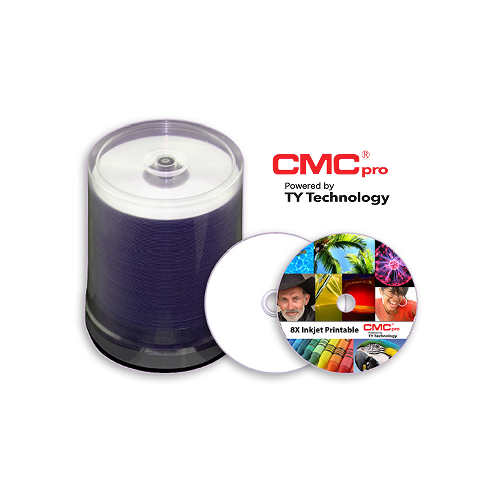 200 CMC Pro 16X Color blanco Inyección de tinta Imprimible valor disco DVD-R Ty tecnología 